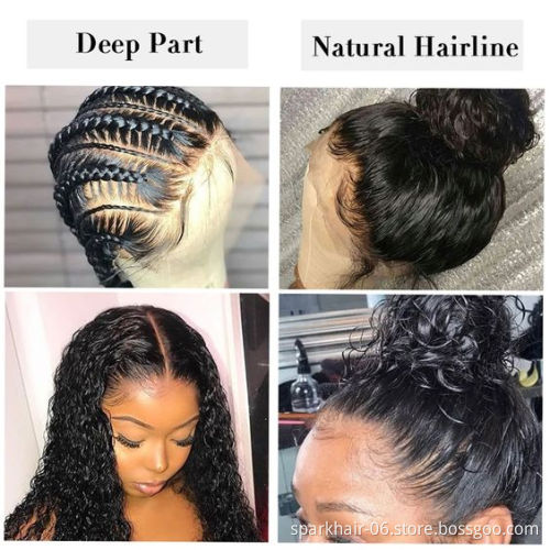 Wholesale 100% Virgin Hair Hd Transparent Swiss Lace Wigs ,Brazilian Wavy  Lace Front Wig, 360 Hd Lace Frontal Human Hair Wigs